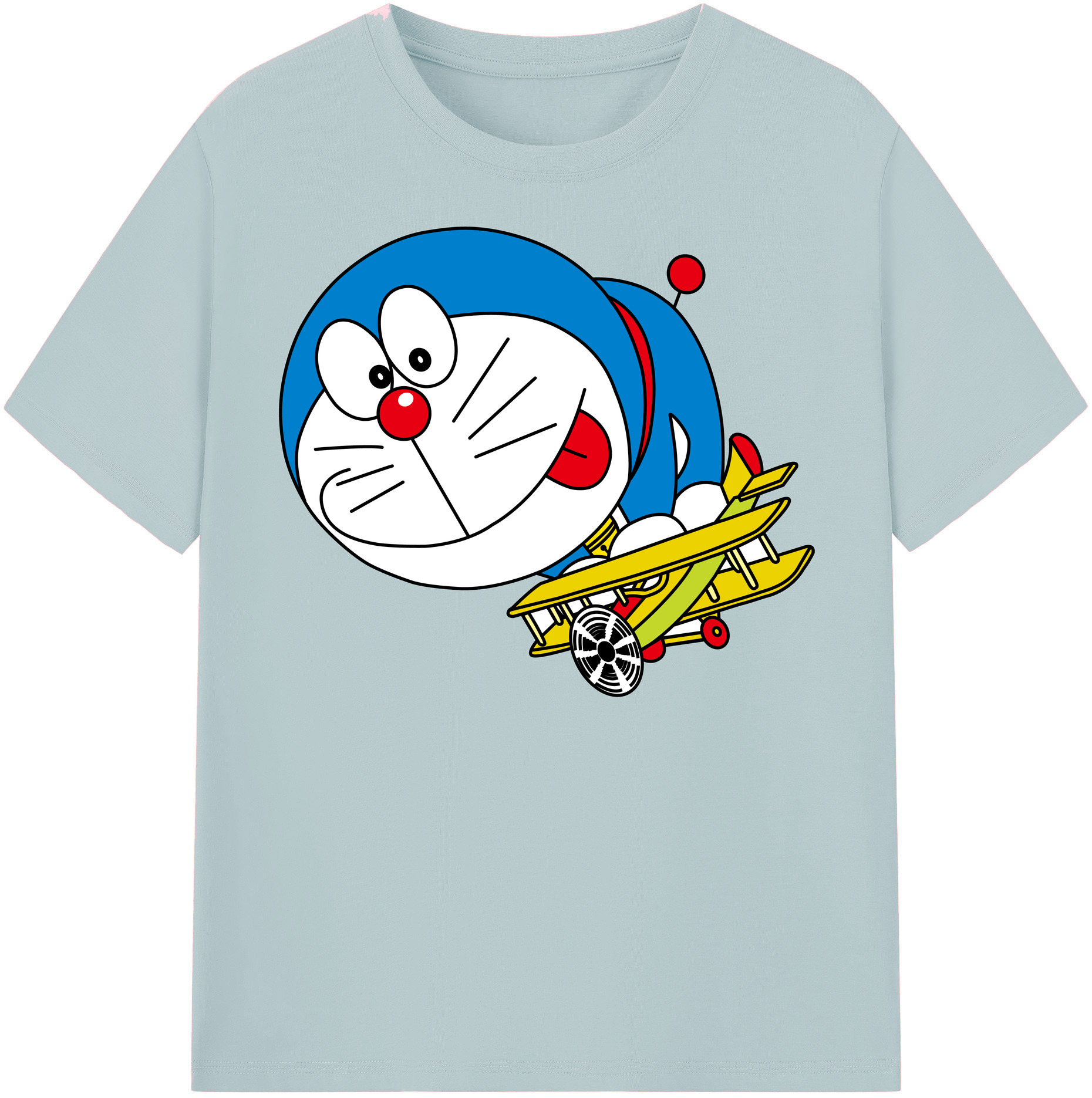 （画像用） ドラえもん Doraemon 綿100％半袖Tシャツ（フロントプリント）